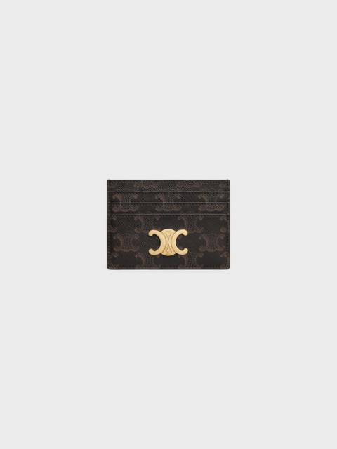 CELINE TRIOMPHE CARD HOLDER in Triomphe Canvas
