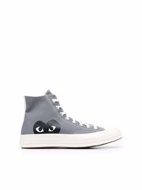Comme des Garçons PLAY CONVERSE HIGH 'CHUCK TAYLOR' SNEAKERS - GREY