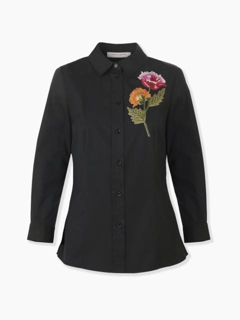 CAROLINA HERRERA Floral-Embroidered Icon Shirt