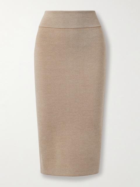 JACQUEMUS Merino Wool-blend Midi Skirt