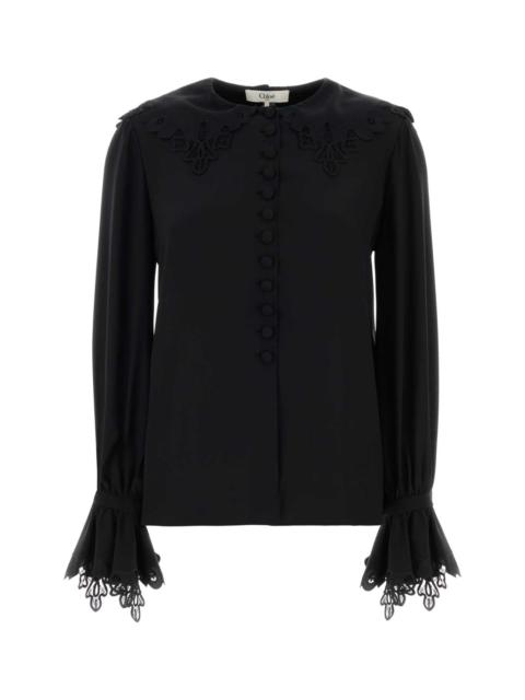 Chloé Chloe Women Black Crepe Blouse