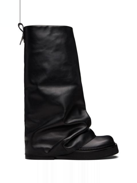 THE ATTICO Black Robin Combat Boots