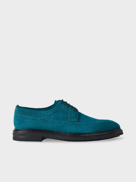 Paul Smith Petrol Blue 'Imperial' Suede Shoes