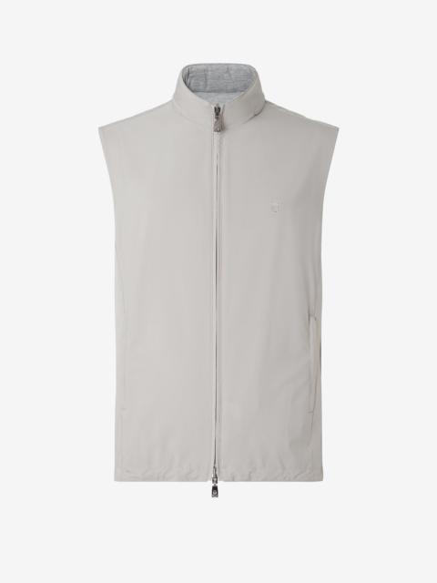 CORNELIANI Beige reversible technical fabric waistcoat