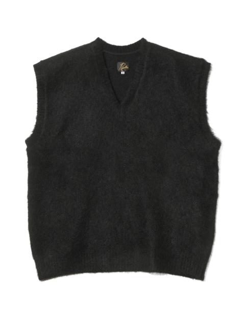 NEEDLES Mohair Knit Vest - Solid Black