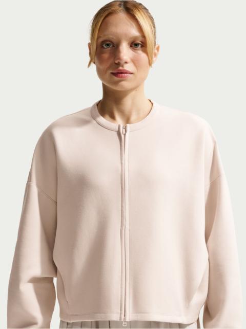 Nike Nike Women's 24.7 ImpossiblySoft Dri-FIT Oversized Crew-Neck Full-Zip Top