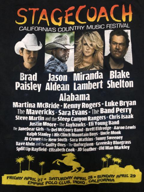 Tour Tee - STAGECOACH California Music Festival