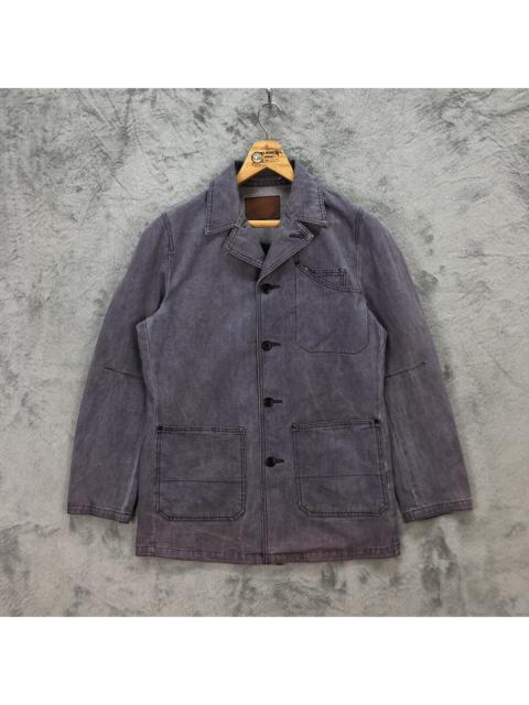 Other Designers Japanese Brand - ABAHOUSE MADE IN JAPAN INDIGO DENIM COAT #5558-197