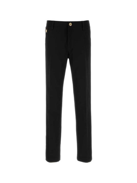 VERSACE Versace Men Black Gabardine Chino Pant
