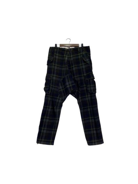 Other Designers Japanese Brand - Rovtski Drop Crotch Cargo Plaid Urban Pants
