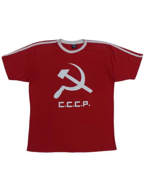 Other Designers Cccp - RARE! VTG C.C.C.P by SUN NEXT BIG LOGO SIDE TAPE JERSEY