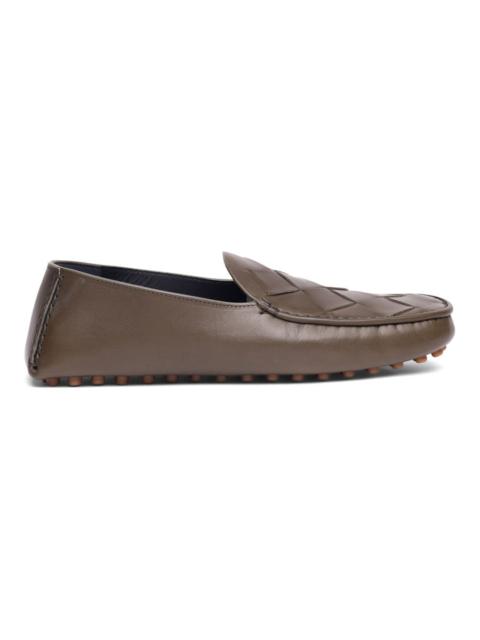 Bottega Veneta Bottega Veneta Leather Intrecciato Driving Slippers