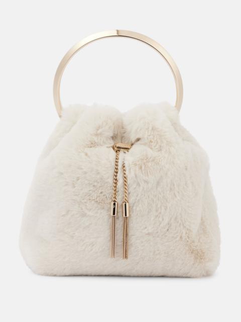 Bon Bon Small faux shearling bucket bag