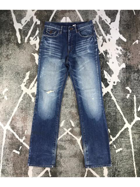 Other Designers Distressed Denim - Ghetto Jeans Faded Blue Denim KJ1350
