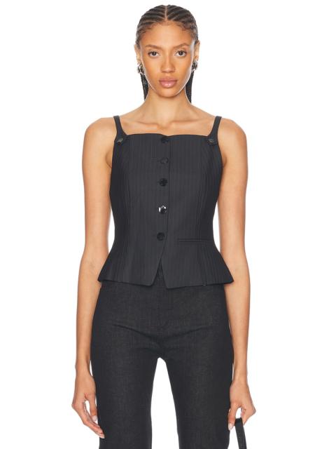 GANNI Suting Vest Top