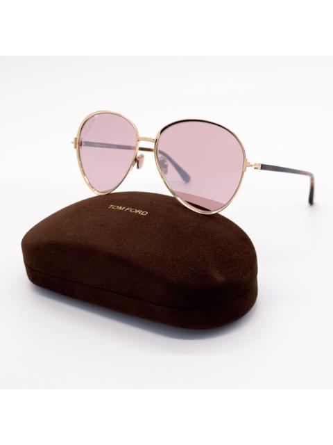 NEW TOM FORD RIO TF1028 32Z WOMEN SUNGLASSES FT1028/S