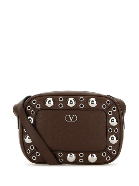 Valentino Brown leather Nellcôte shoulder bag