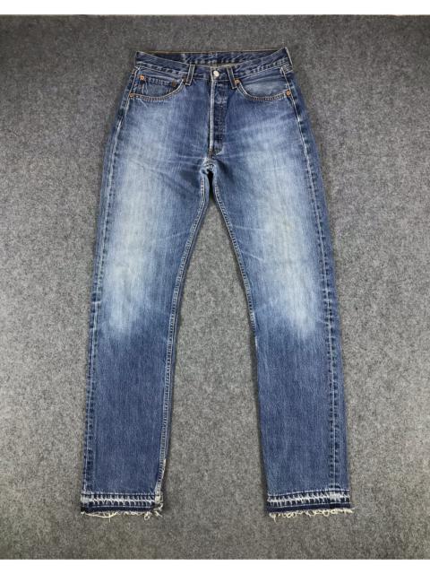 Other Designers Vintage - Vintage Levi's 501 Jeans Faded Blue Released Hem KJ357