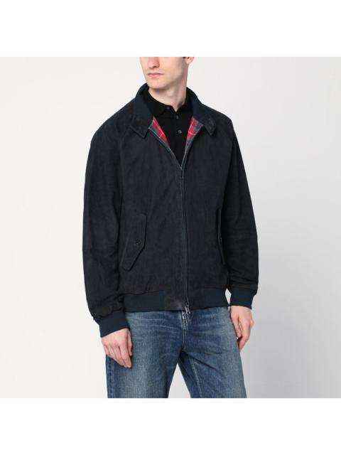 Baracuta - Baracuta G9 Harrington jacket in navy blue suede