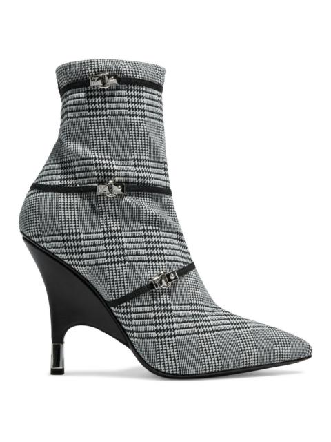 Giuseppe Zanotti Houndstooth stretch-knit sock boots