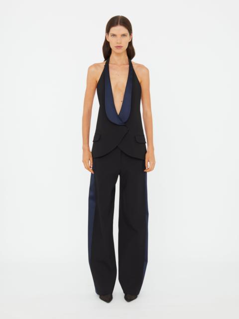 CHRISTOPHER ESBER Tuxedo Contrast Wool Trouser