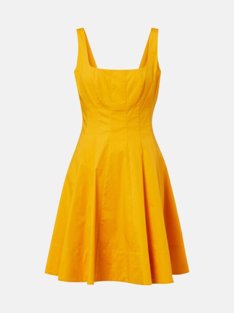 STAUD Wells cotton poplin minidress