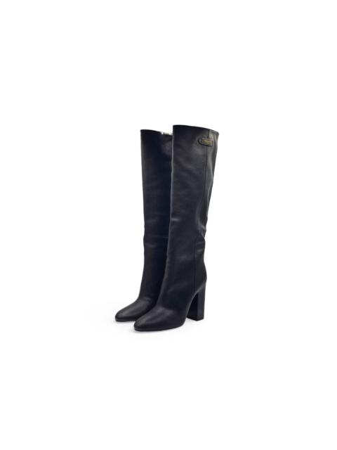 Louis Vuitton Donna High Boots 1AIFYM Black Leather EU 40 US 10 NWOB $2480