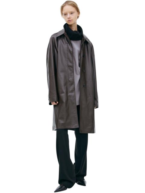 The Row BROWN LEATHER COAT