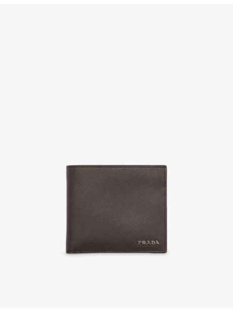 Prada Logo-Plaque Saffiano Leather Wallet