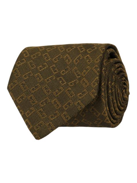 Givenchy Givenchy 4G Monogram Silk Tie Gold