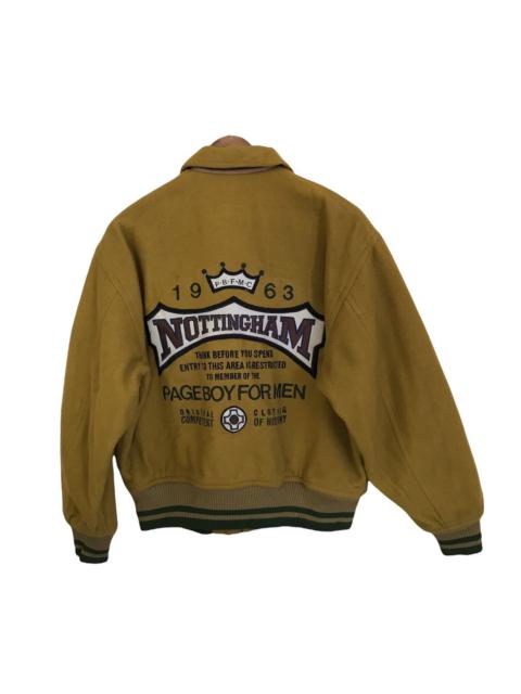 Other Designers RARE VINTAGE PAGE BOY FOR MEN SPELLOUT WOOL VARSITY JACKET