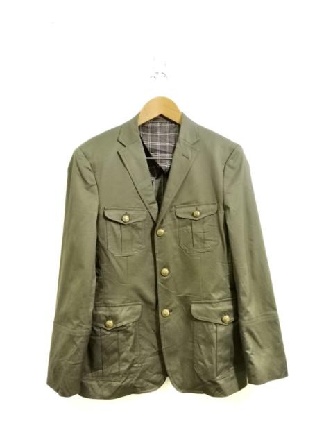 Burberry Burberry Double Pocket Jacket Olive Color Design Black Label Design 2