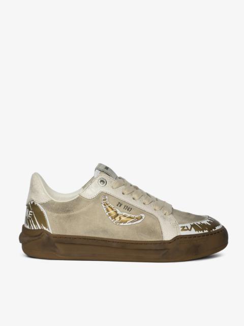 Zadig & Voltaire Basses Fly Wings Cracked Sneakers