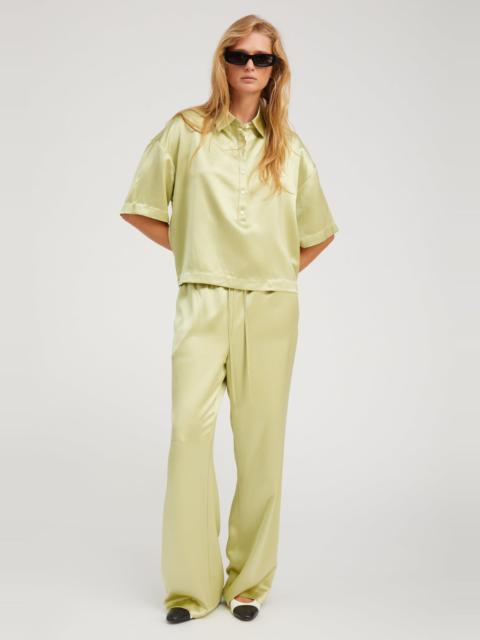 SPRWMN PISTACHIO SILK KAUAI PANTS