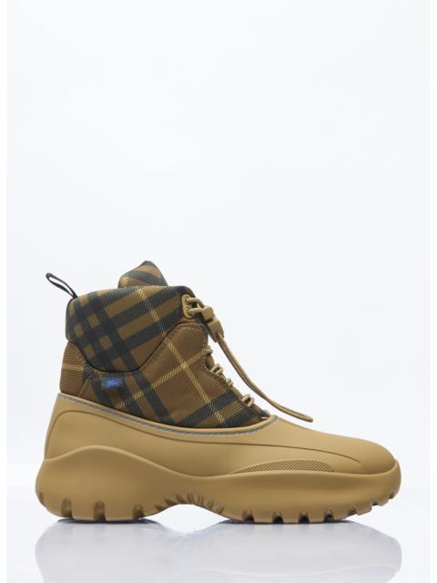 Burberry Burberry Men Check Scoot Trek Boots