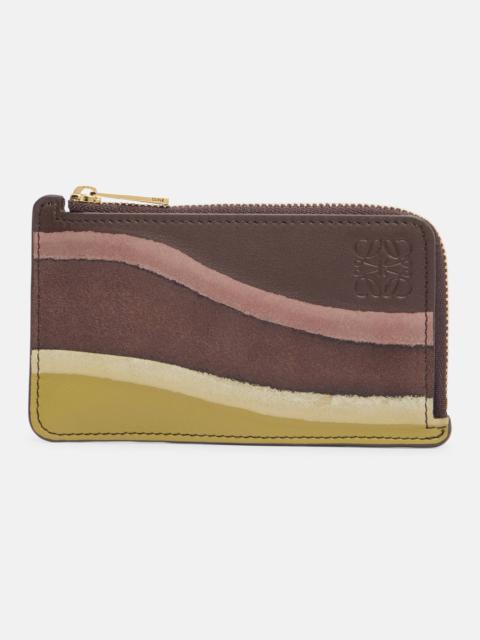 Landscape leather cardholder