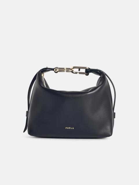 FURLA 'TONIE' MINI SHOULDER BAG IN BLACK LEATHER