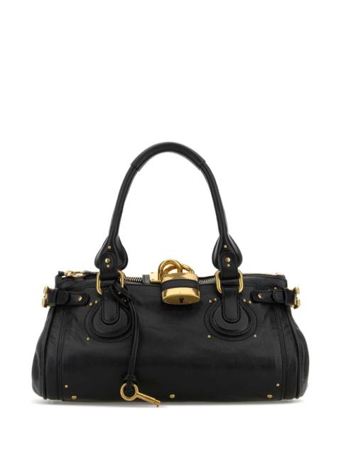 Chloé Chloe Women Black Leather Paddington Shoulder Bag