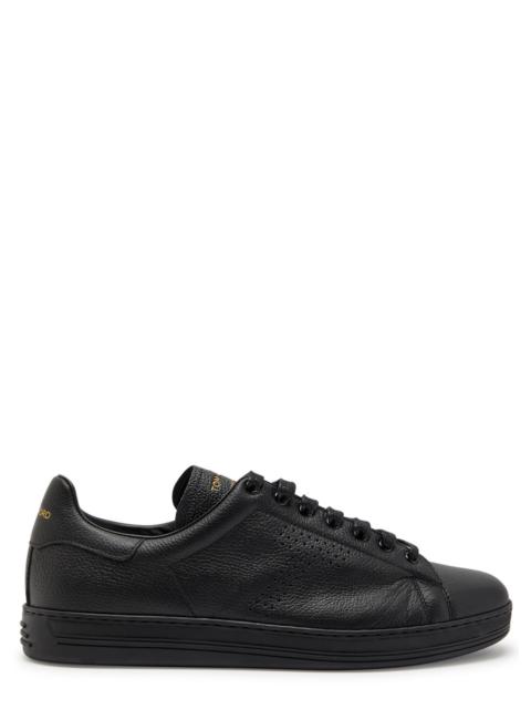 TOM FORD Tom Ford Warwick Grained Leather Sneakers