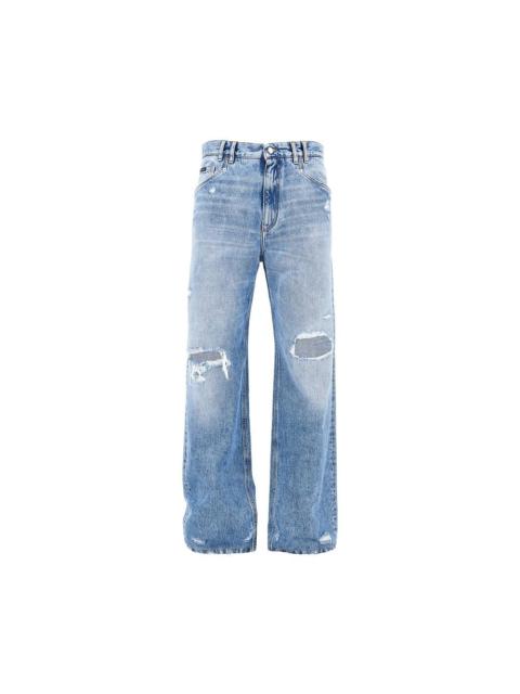 Dolce & Gabbana Dolce&Gabbana Men Distressed Denim Over Pants