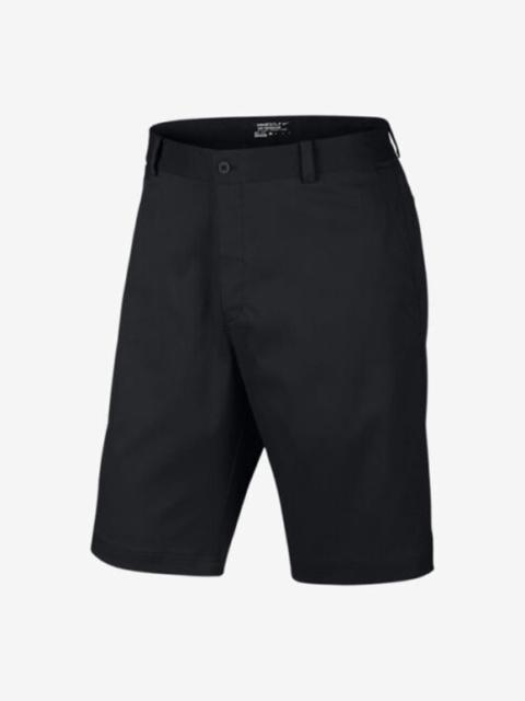 Nike Dri Fit Golf Tour Performance Chino Shorts Flat Front Slash Pocket Black 38