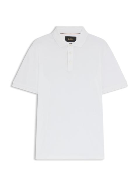 BOSS REGULAR-FIT POLO SHIRT IN MERCERIZED COTTON
