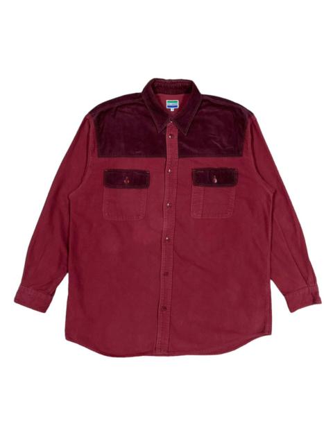 Vtg🔥Nigel Carbourn Corduroy Blend L/S Button Ups Shirt