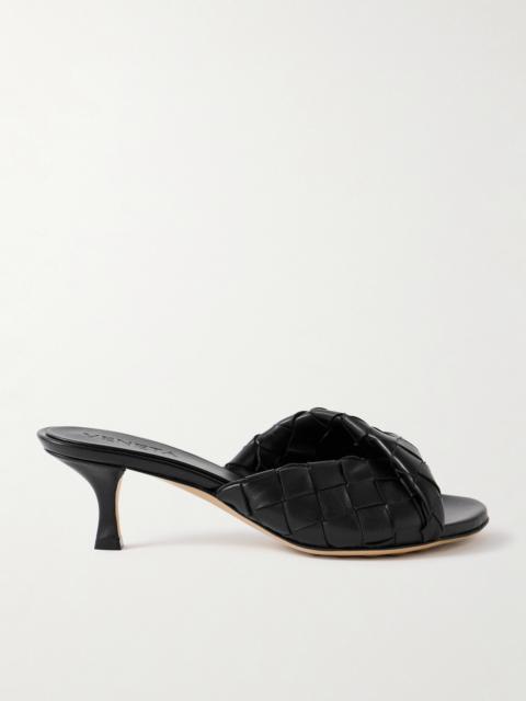 Bottega Veneta Blink Twisted Intrecciato Leather Mules