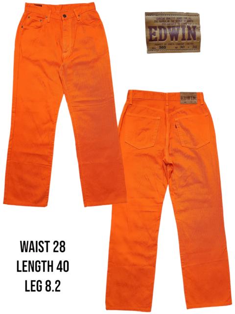 Other Designers Vintage Orange Jeans by Edwin Japan