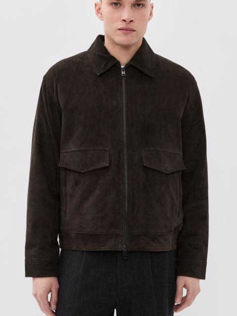 Theory Aviator Jacket in Reece Suede