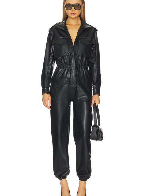 NORMA KAMALI Turtleneck Cargo Jumpsuit
