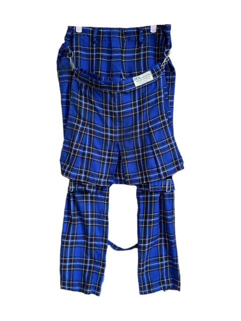 Other Designers If Six Was Nine - Sexy Dynamite London Original Tartan Bondage Pant With Skirt