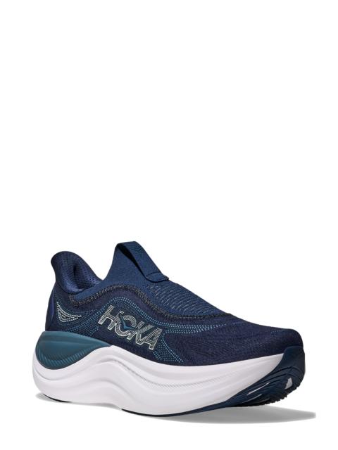 HOKA HOKA Skyward Laceless Recovery Sneaker in Varsity Navy /White at Nordstrom