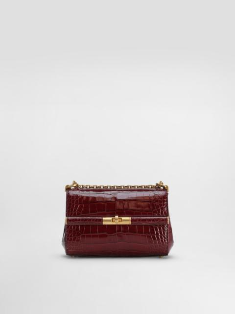 Dolce & Gabbana Marlene city mini bag in polished alligator